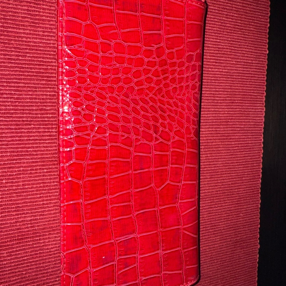 Red Crocodile Embossed Wallet